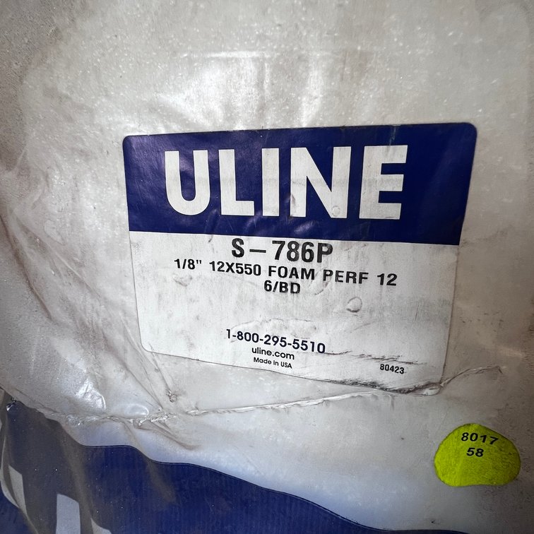 (6) Rolls of Perforated Foam
