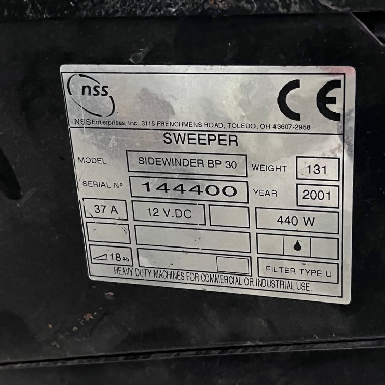 NSS Enterprise Sidewinder BP30 Electric Floor Sweeper
