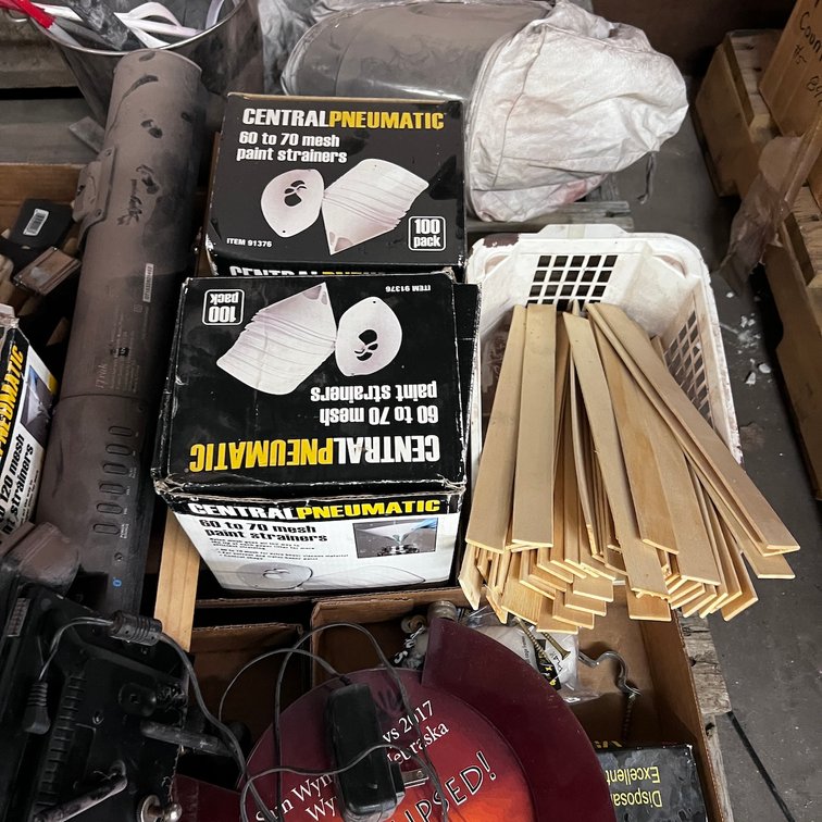 Pallet of Painting Supplies