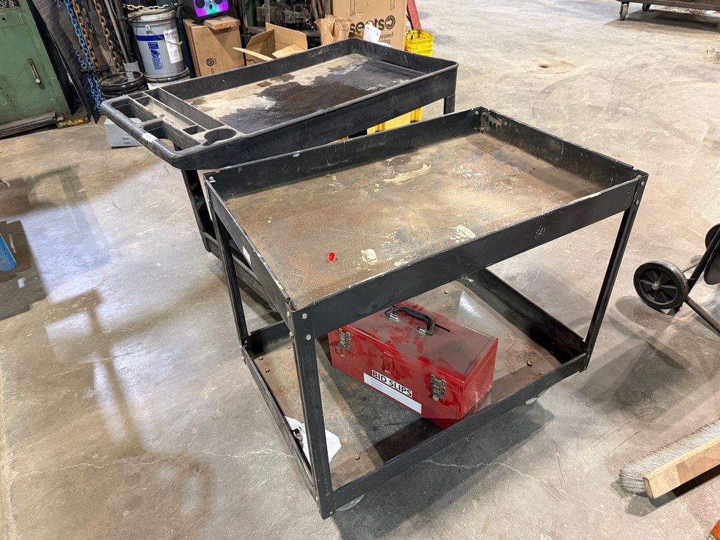 (2) Rolling Shop Carts