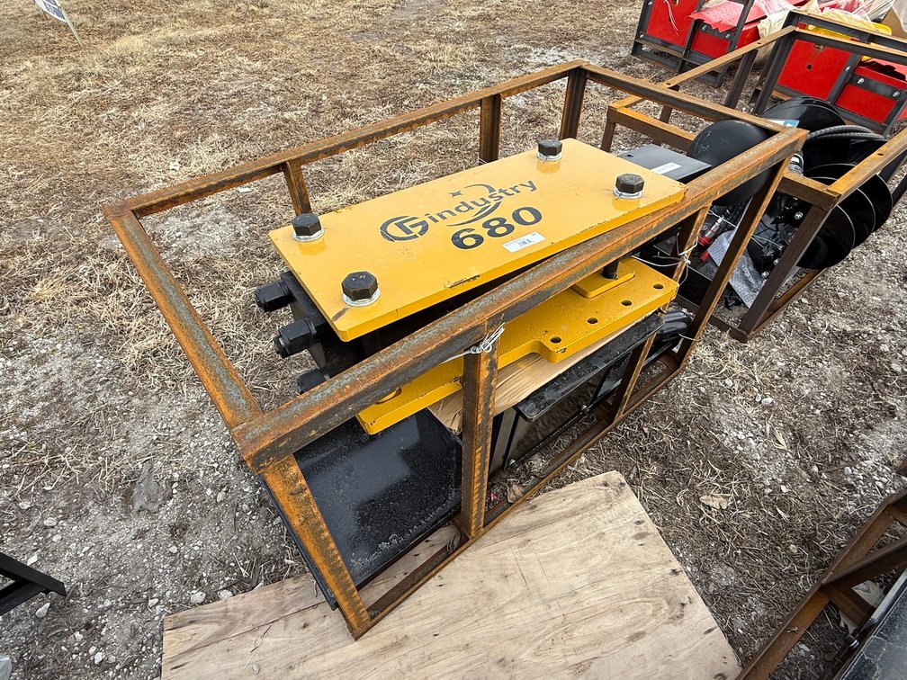 Unused 2025 AGT PD680-PZ Hydraulic Skid Steer Breaker Attachment