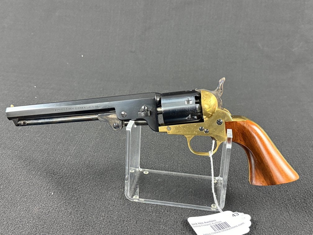 F. Llipietta (Italy) Model 36 Navy Black Powder Revolver