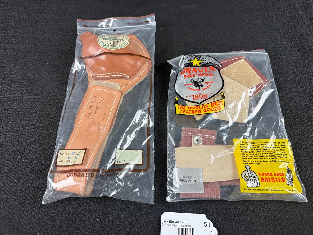 (2) New Leather Holsters