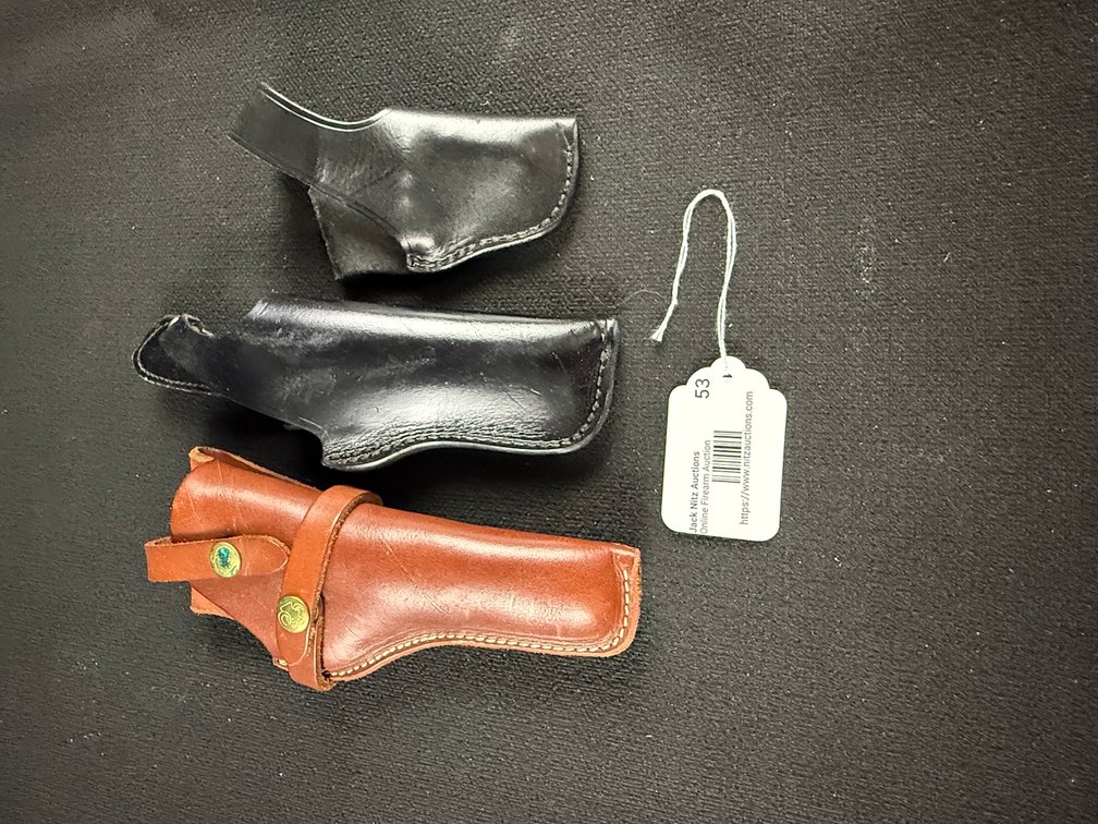 (3) Leather Belt Holsters