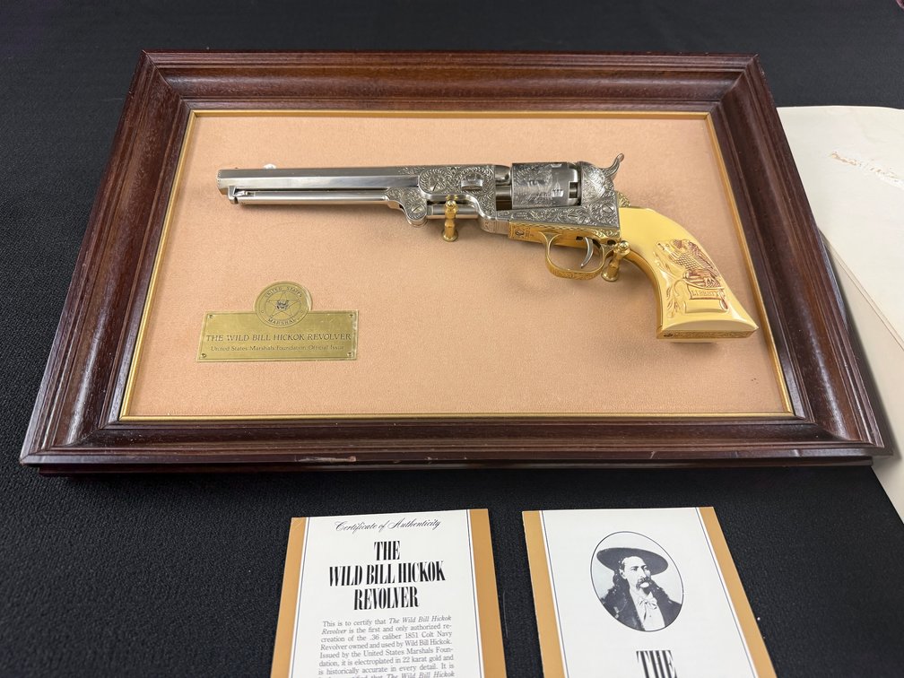 The United States Marshalls Foundation Official Issue The Wild Bill Hickok Revolver Certified Reproduction Revolver
