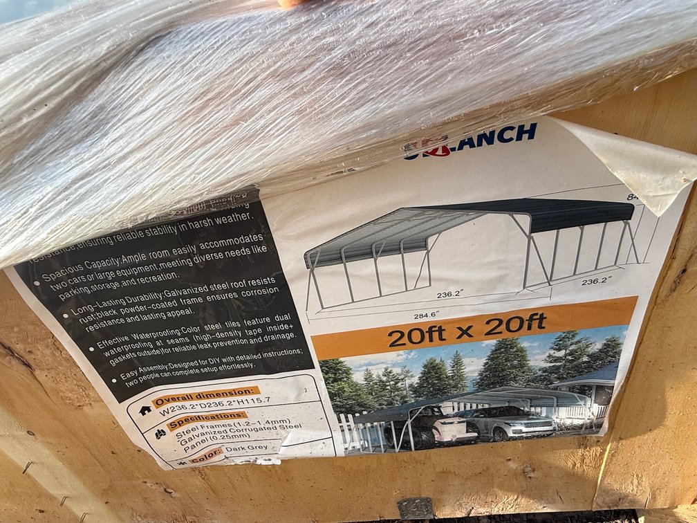 New SDLANCH SDLC2020FT 20 ft. x 20 ft. Steel Carport