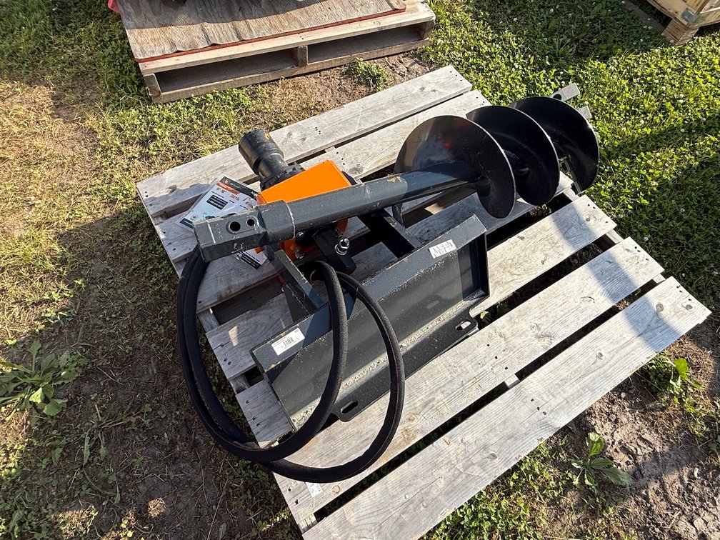 Unused Wolverine MAD-12-12D Mini Skid Steer Auger Drive & Bit Attachment