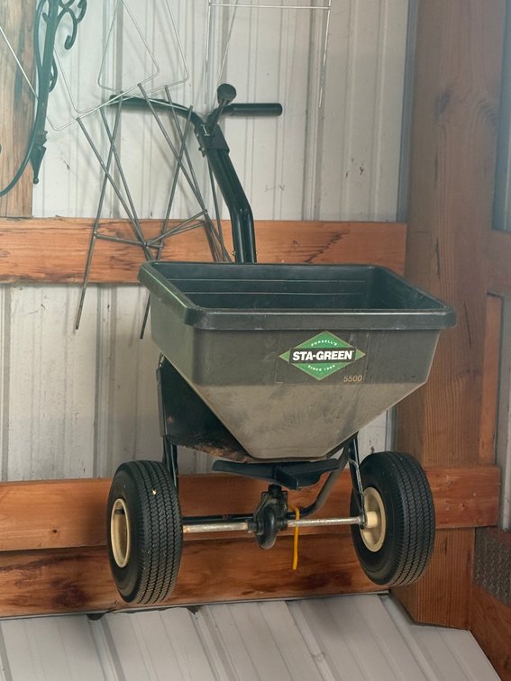 Purcell's Sta-Green Walk Behind Lawn Spreader
