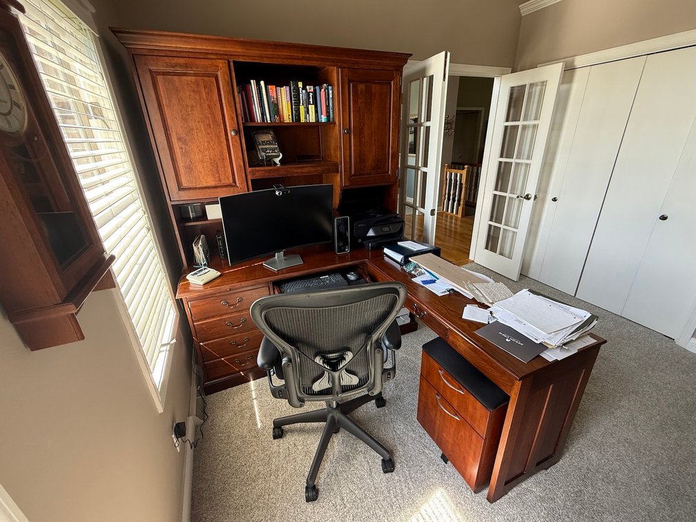 Solid Cherry Wood Bob Timberlake L-Shaped Office Desk