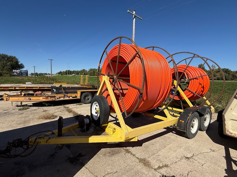 1997 Steel 16 ft. Tandem Axle Reel Transport Trailer