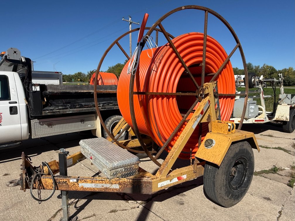 1996 Wheeler Reeler Single Axle Reel Trailer