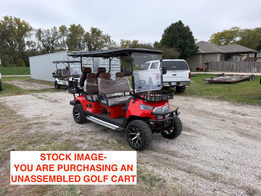 SDLANCH SDLC100 6-Person Electric Golf Cart (UNASSEMBLED - BUYER RESPONSIBLE FOR ASSEMBLING)