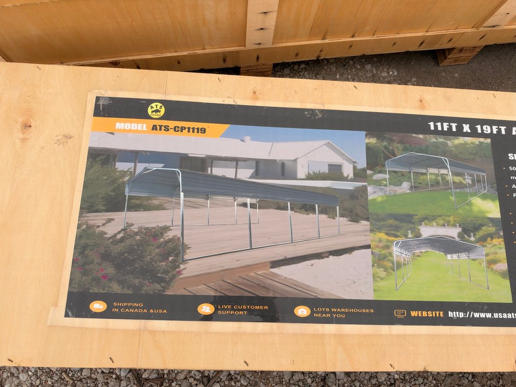ATS Power ATS-CP1119 11 ft. x 19 ft. All Steel Carport