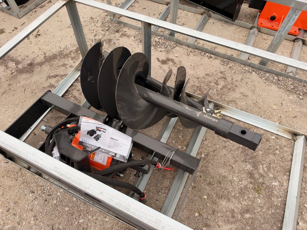 Wolverine ADB-13-1218R Auger Drive & Bit Attachment for Skid Steer Loaders