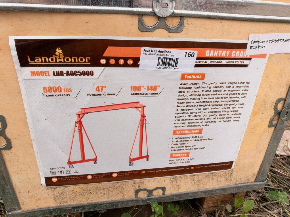 LandHonor LHR-AGC5000 Gantry Crane