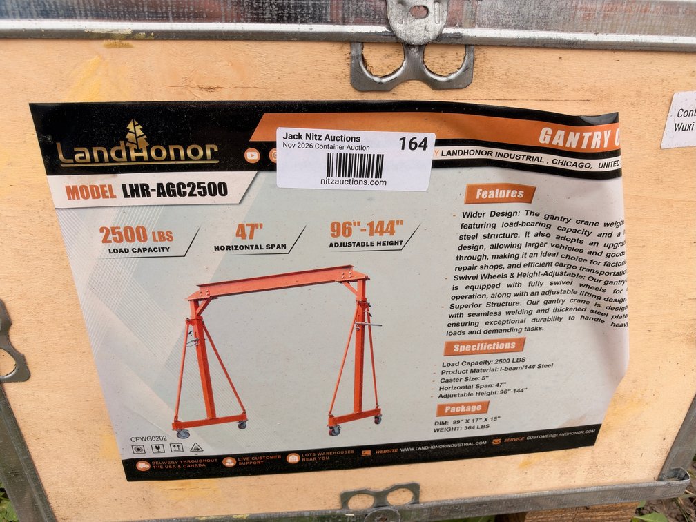 LandHonor LHR-AGC2500 Gantry Crane