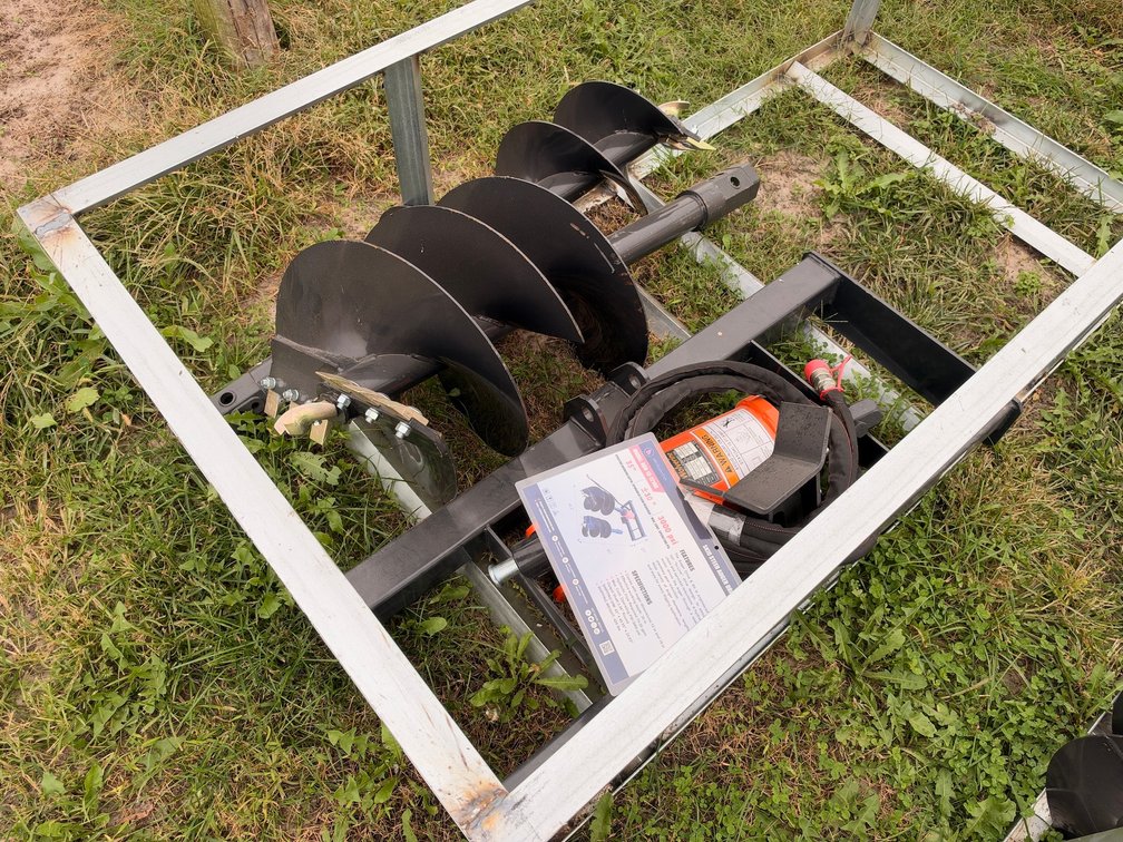 Wolverine ADB-13-1218R Auger Drive & Bit Attachment for Skid Steer Loaders