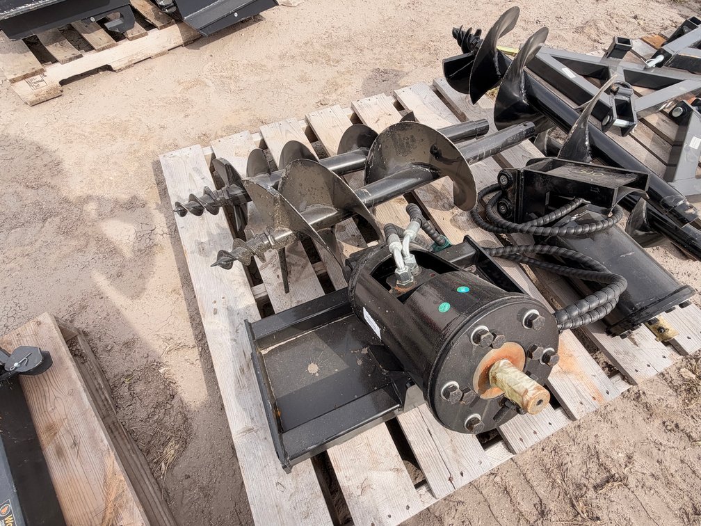Mini Skid Steer Auger Drive & (2) Bit Set