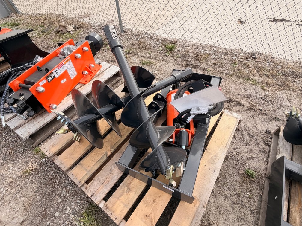 Wolverine ADB-13-1218R Auger Drive & Bit Attachment for Skid Steer Loaders