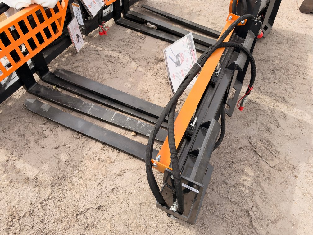 LandHonor HPF-11-3000G Heavy Duty Hydraulic Fork Frame & Forks Attachment for Skid Steers