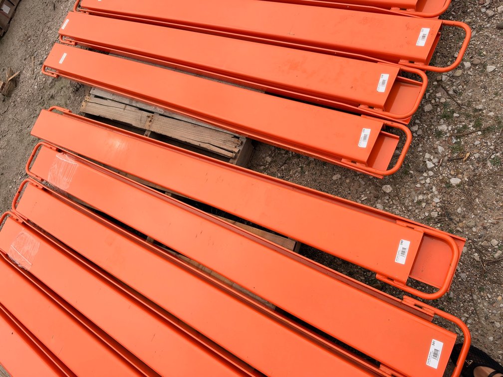 Pair or (2) Wolverine EX-66-78L Pallet Fork Extensions