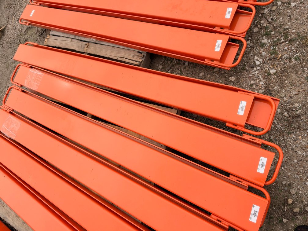 Pair or (2) Wolverine EX-66-78L Pallet Fork Extensions