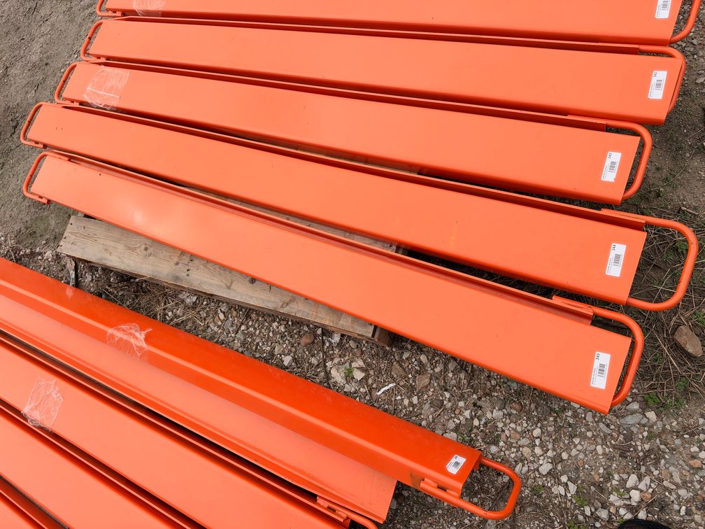 Pair or (2) Wolverine EX-66-78L Pallet Fork Extensions