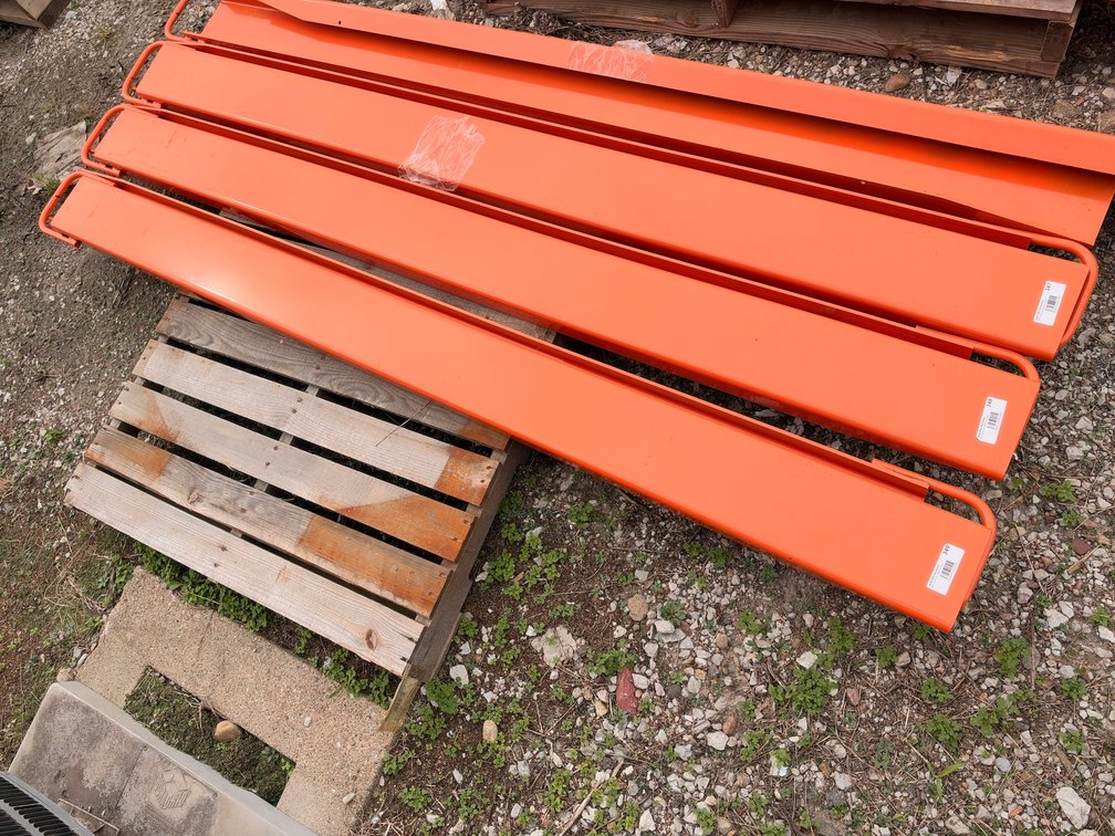 Pair of (2) Wolverine EX-66-84L Pallet Fork Extensions