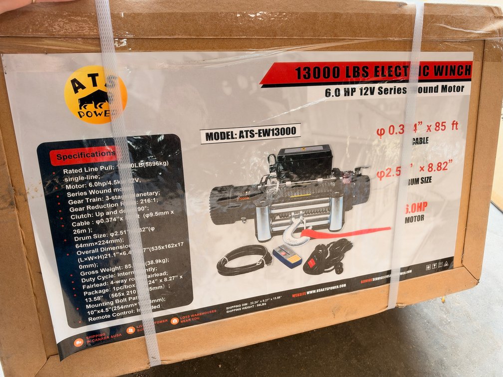ATS Power ATS-EW13000 13,000 lb. Electric Winch