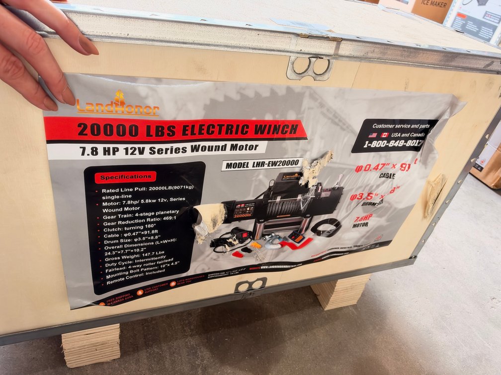 LandHonor LHR-EW20000 20,000 lb. Electric Winch
