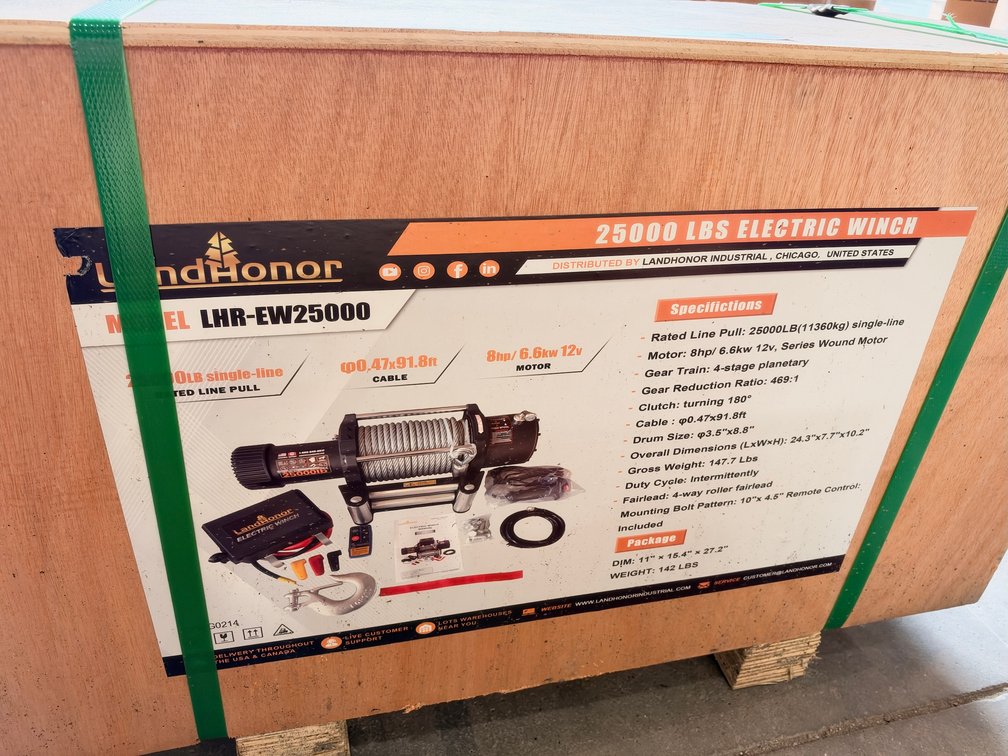 LandHonor LHR-EW25000 25,000 lb. Electric Winch