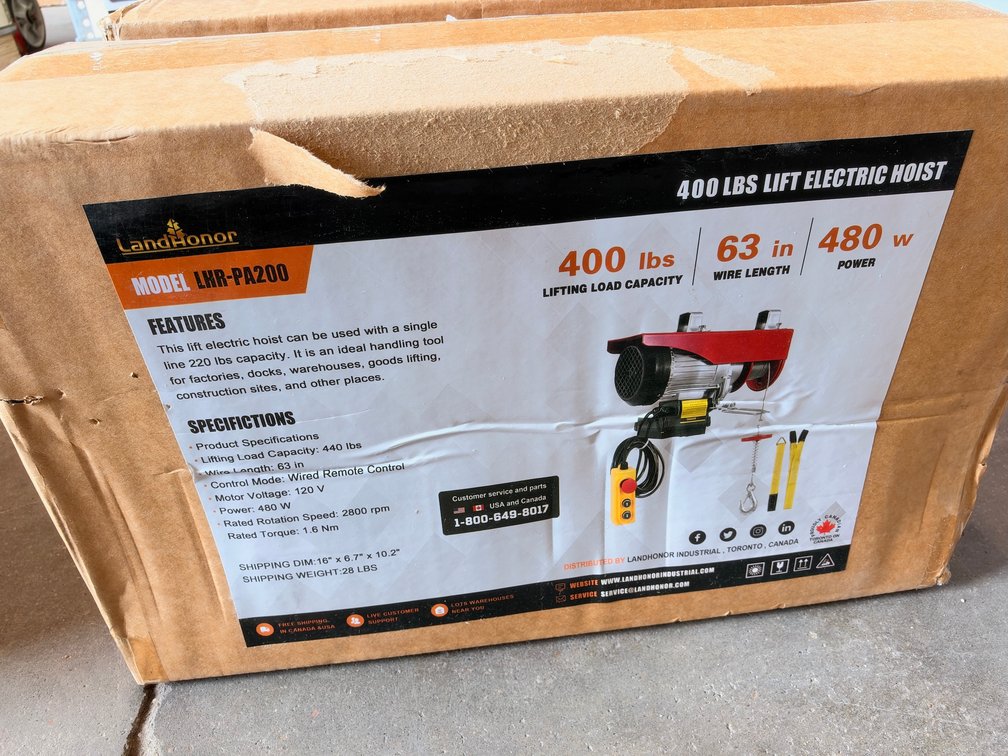 LandHonor LHR-PA200 440 lb. Electric Hoist