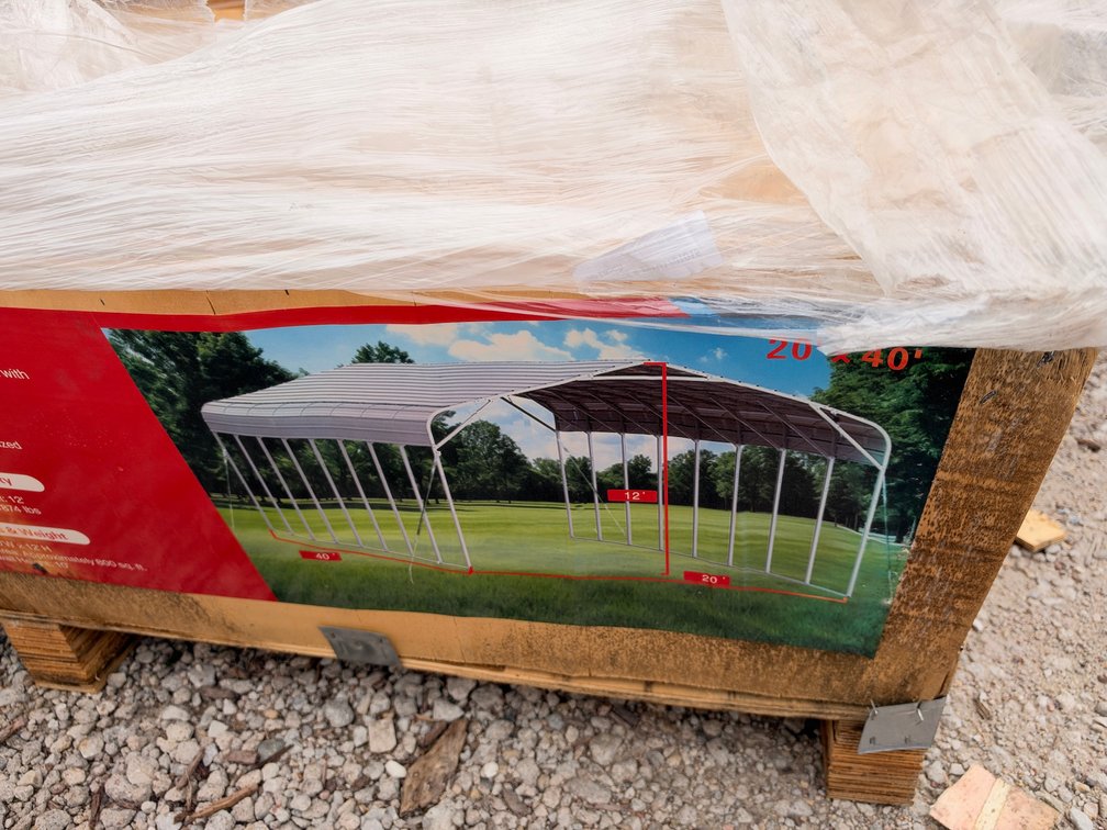 SDLANCH SDLC2040FT 20 ft. x 40 ft. Metal Carport