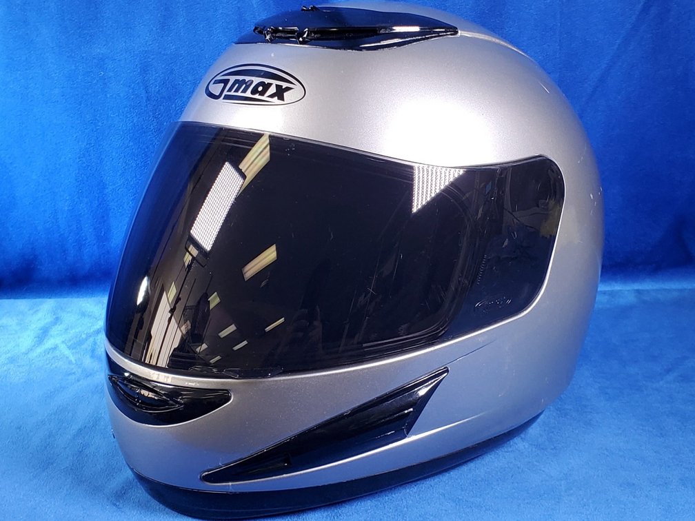 G-Max Snell M2005 Silver Full Face Helmet Size M