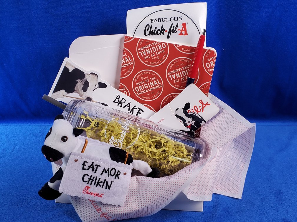 Chick-fil-A Gift Basket w/$25.00 Gift Card, Tumbler,  & More (LPO)