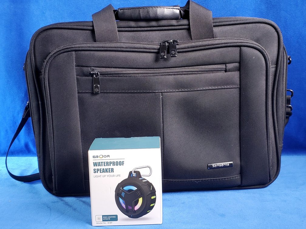 Samsonite Computer Bag & EBODA Waterproof Speaker