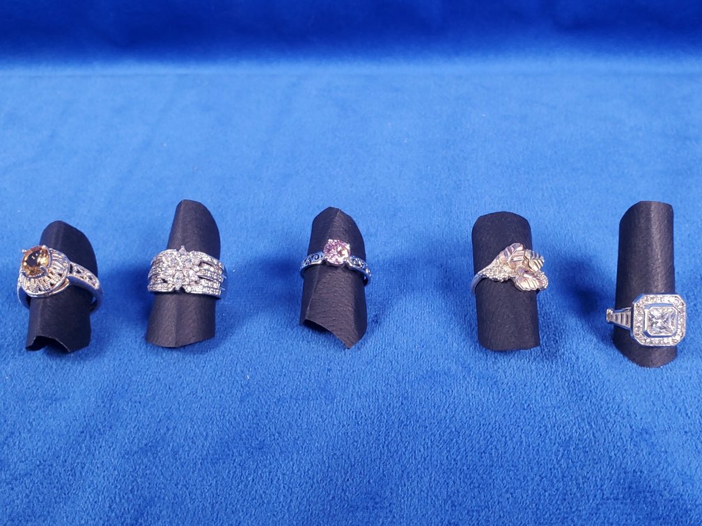 (5) Fashion Rings in Sizes 5, 7 & 8  (Non-sizeable)