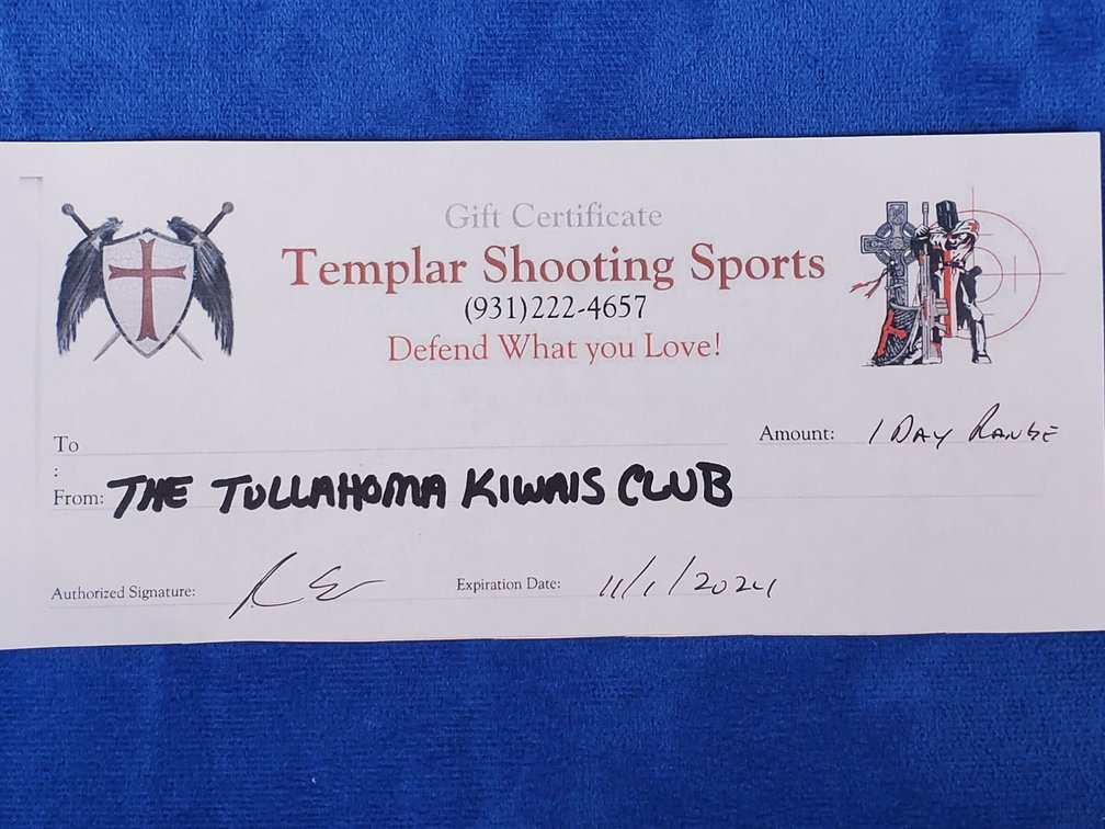 (1) Full Day of Range Time at Templar Shooting Sports in Tullahoma (LPO)