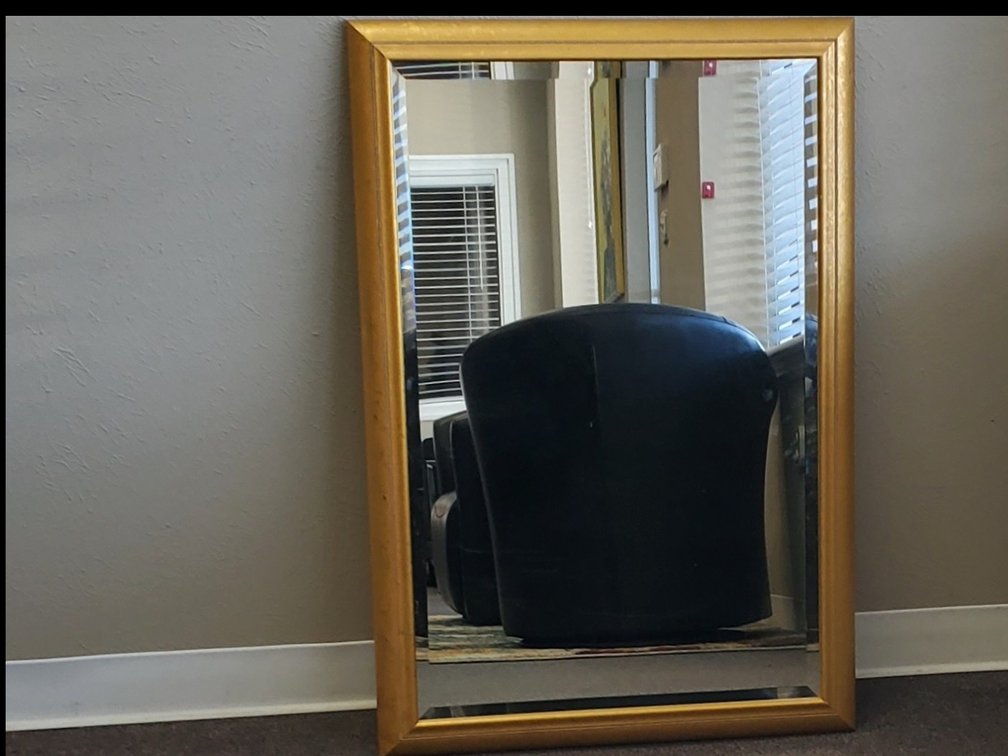 Quoizel Taylor Rectangular Decorator Mirror  w/Antique Gold Frame (LPO)
