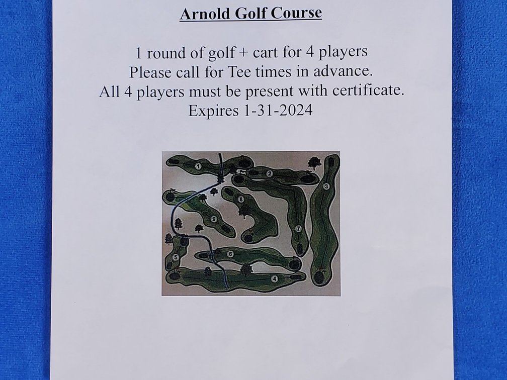  (1) Round of Golf & Cart for (4) Players at Arnold Golf Course (LPO)