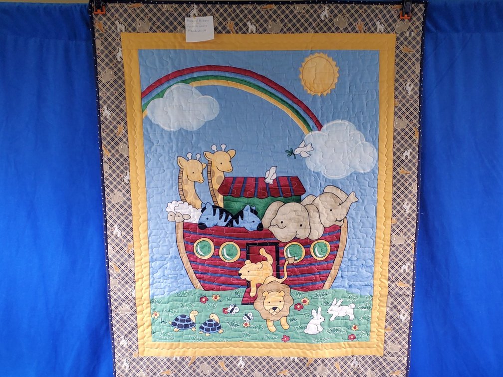 Handmade Noah's Ark Baby Blanket
