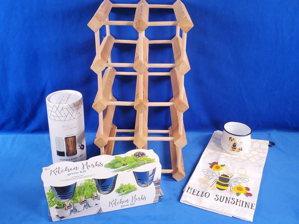 Wood Wine Rack, Brymate Hopsulator & More (LPO)