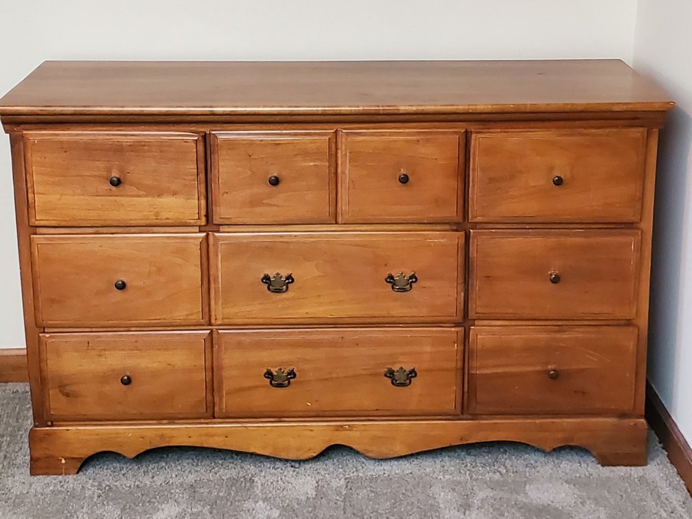7-Drawer Wood Dresser 50" W x 117.5" D x 30" H (LPO)