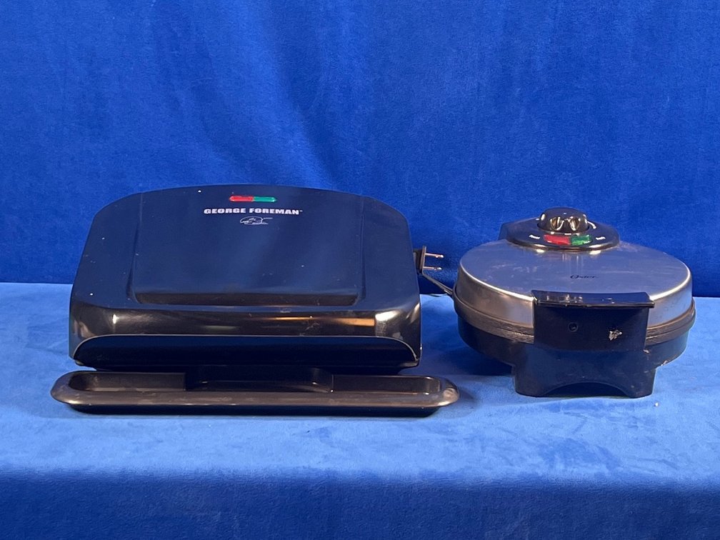 George Foreman Grill & Oster Waffle Maker (LPO)