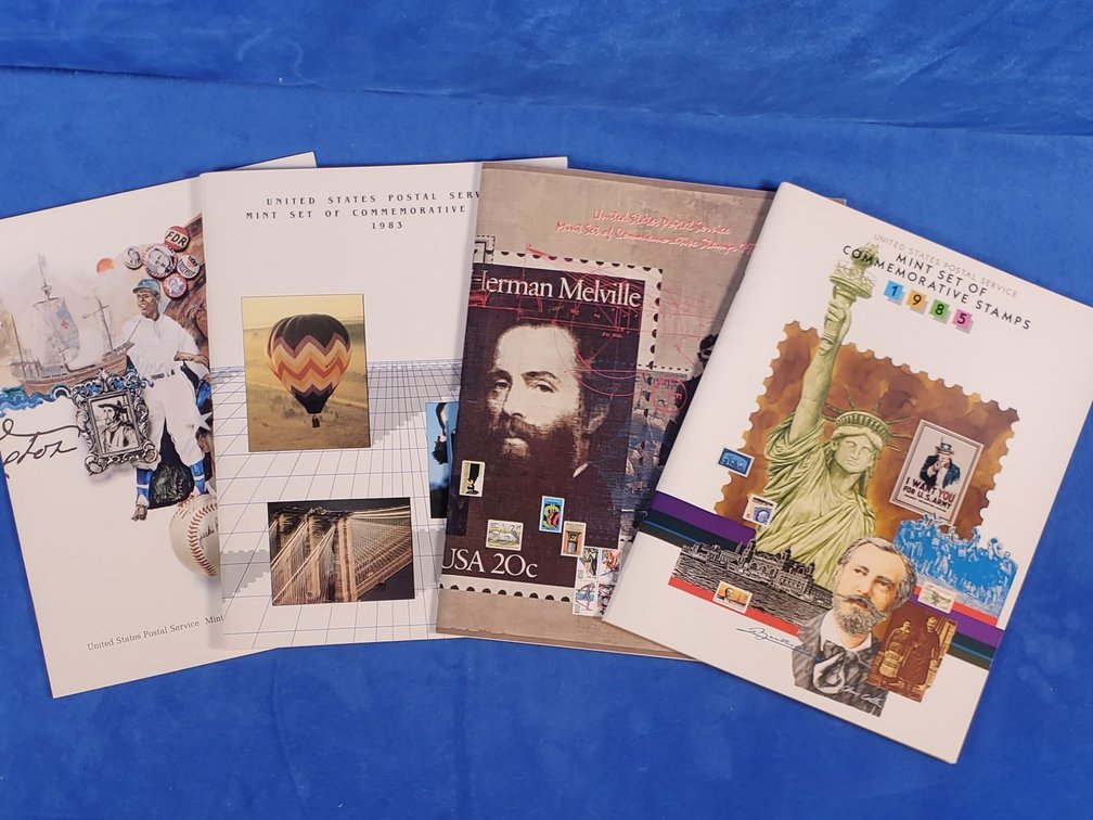1982, 1983, 1984, 1985 Commemorative Mint Stamp Sets