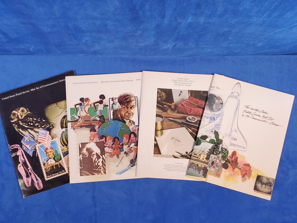 1978, 1979, 1980, 1981 Commemorative Mint Stamp Sets