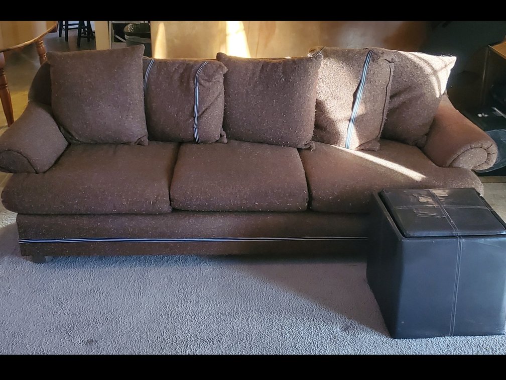 Couch and Storage Ottoman (LPO)
