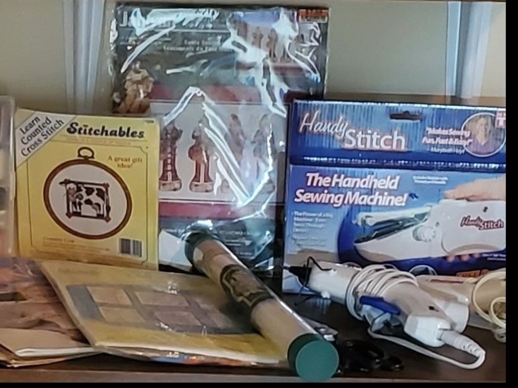 Handy Stitch Handheld Sewing Machine and more. (LPO)