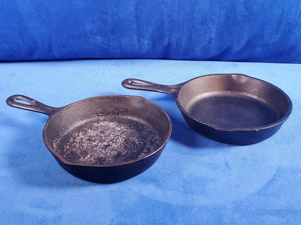 (2) #3 Cast Iron Skillets (LPO)