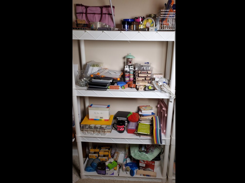 Scrapbooking Lot #2 w/Shelf (LPO)